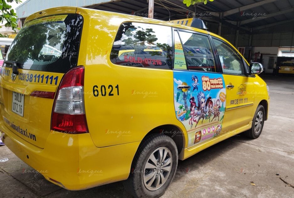 quảng cáo taxi