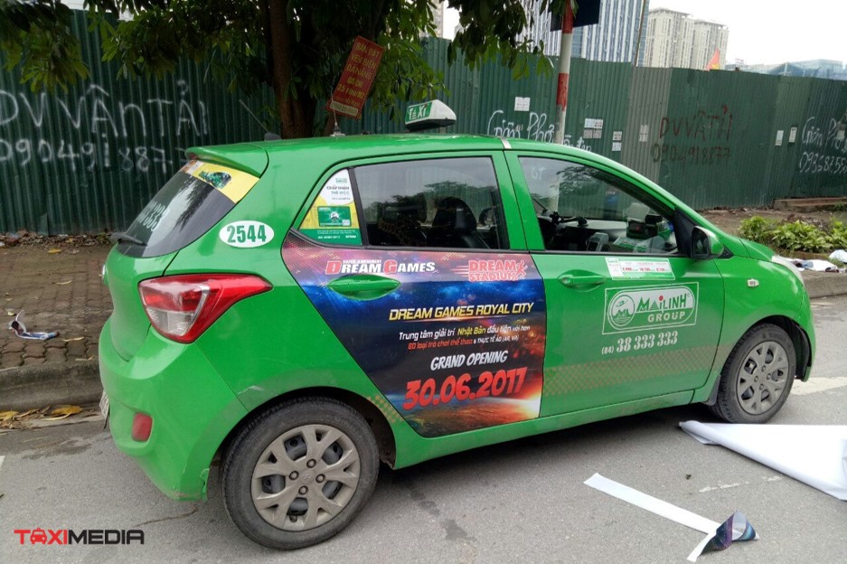 quảng cáo taxi tại bắc giang