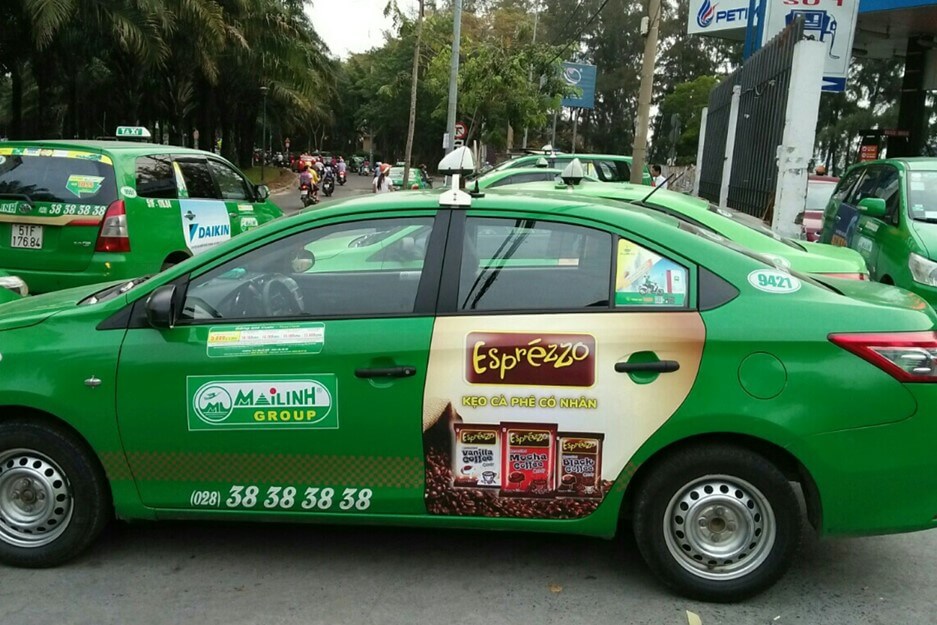 quảng cáo taxi tại bắc kan