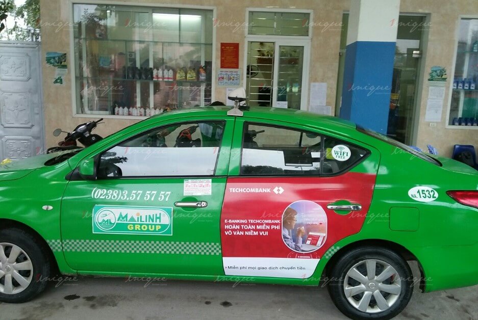 quảng cáo taxi tại hà nam