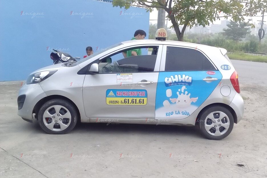 quảng cáo taxi tại hà nam