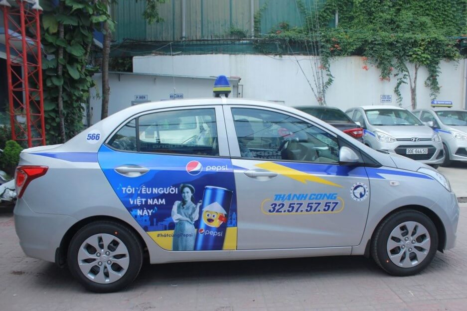 quảng cáo taxi tại hà nam