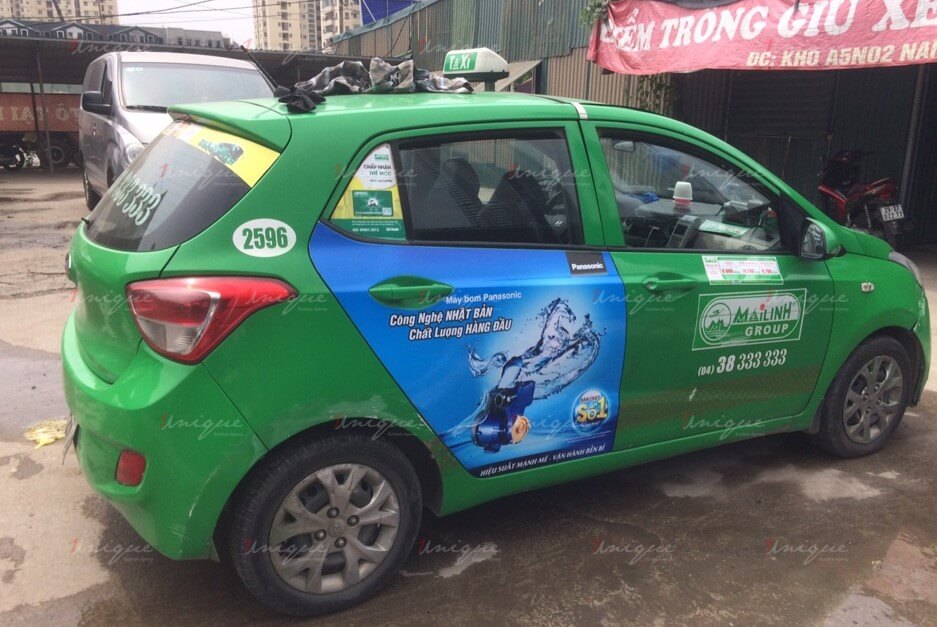 quảng cáo taxi tại hưng yên