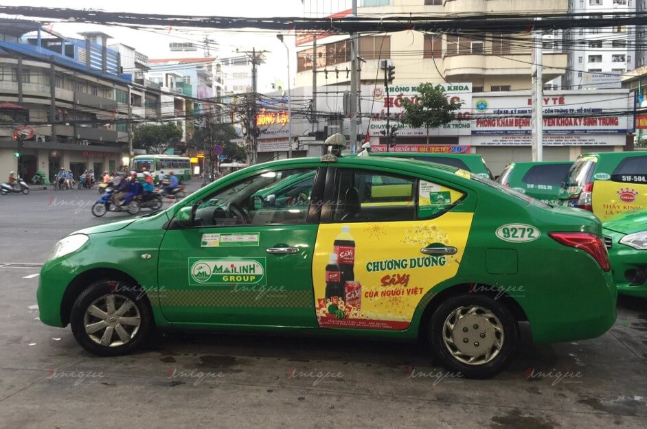 quảng cáo taxi tại ninh bình