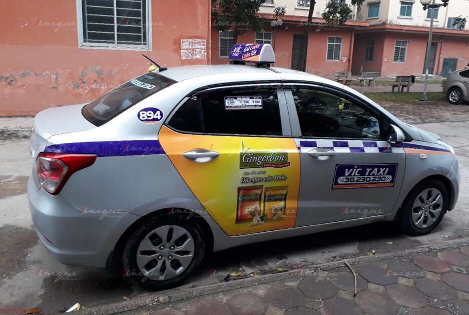 quảng cáo taxi