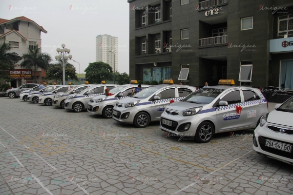 Quảng cáo trên taxi Thanh Nga tại Hà Nội