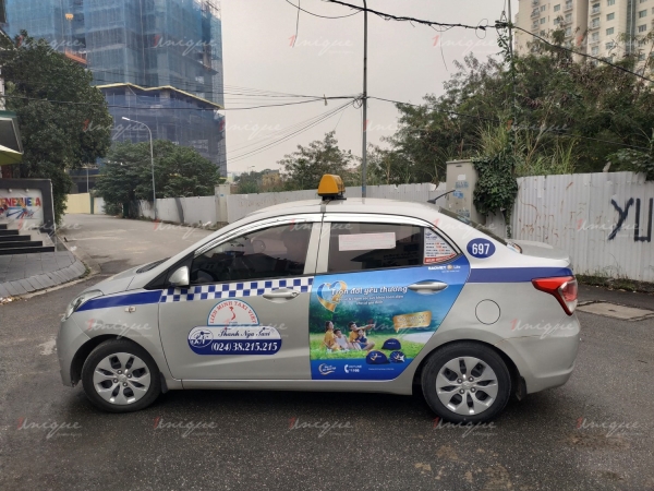 Quảng cáo trên taxi Thanh Nga tại Hà Nội