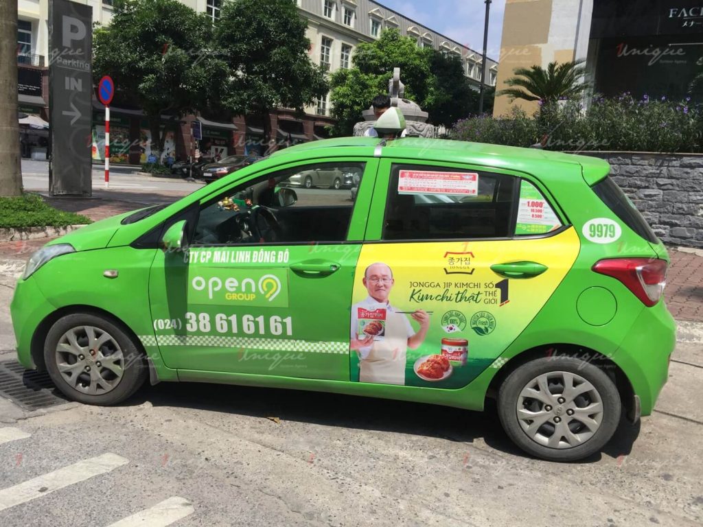 Dịch vụ quảng cáo trên taxi Open99