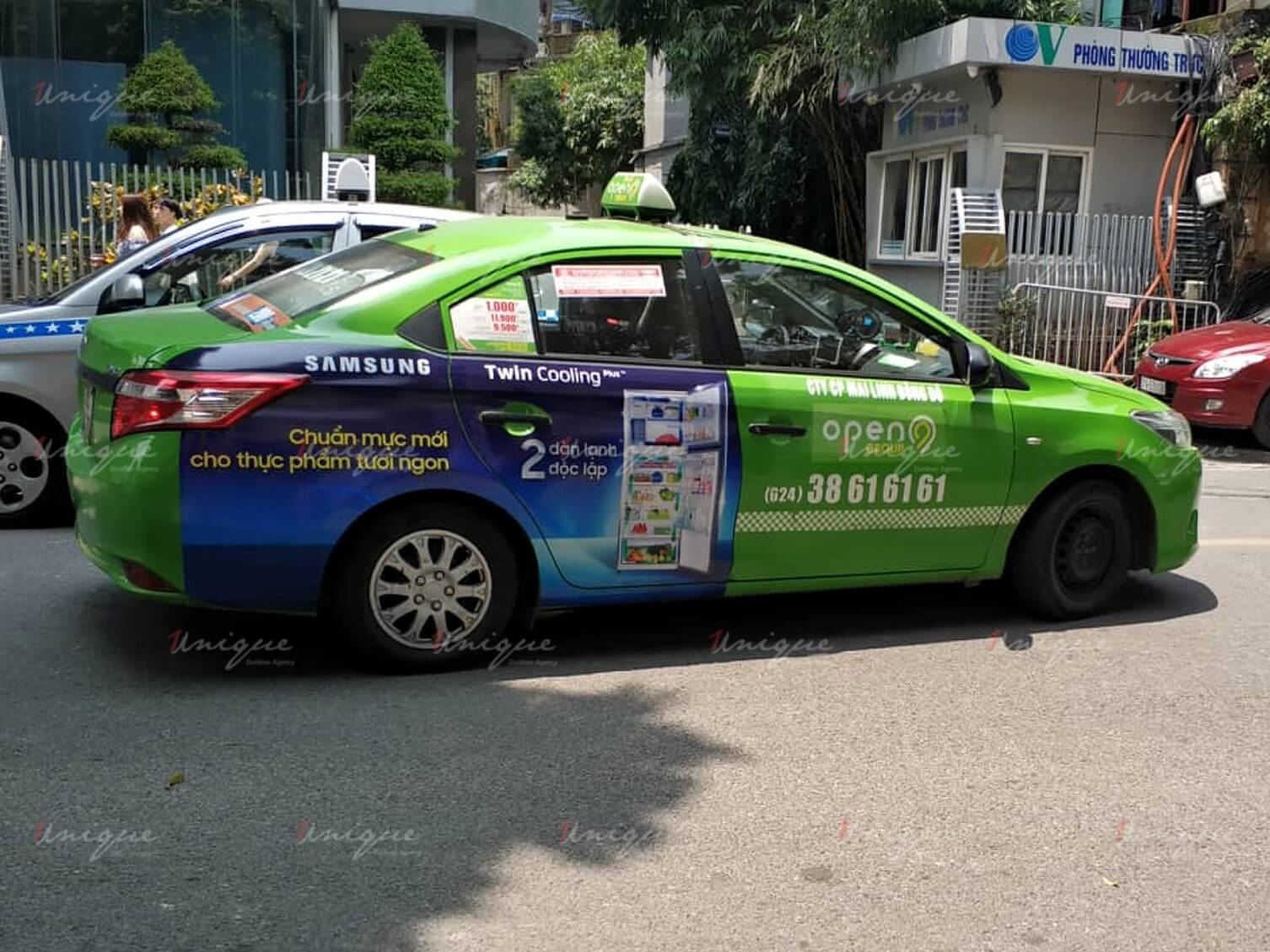 Dịch vụ quảng cáo trên taxi Open99