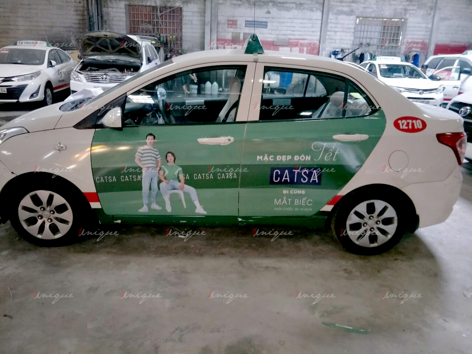 Catsa phủ sóng thương hiệu với chiến dịch quảng cáo trên taxi