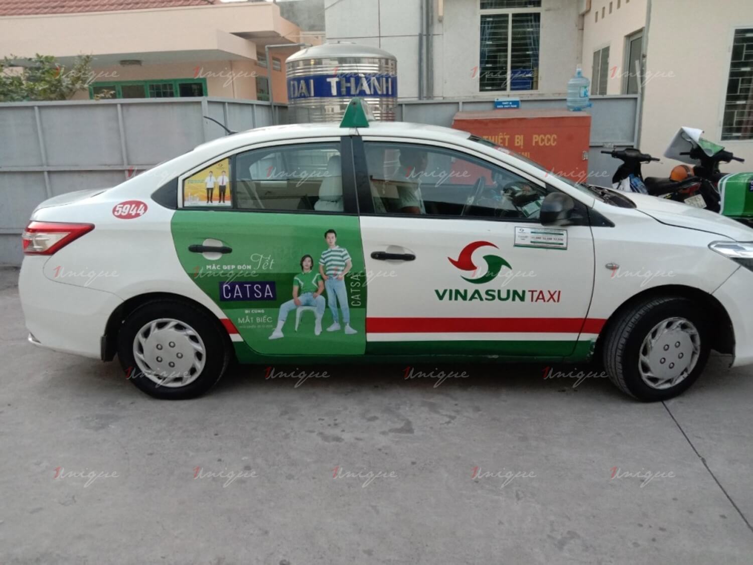 Catsa phủ sóng thương hiệu với chiến dịch quảng cáo trên taxi